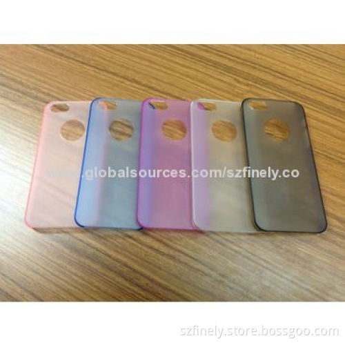 PC Cases for iPhone 5/5S, Ultra-thin Series，0.3mm Thickness with Apple Hole